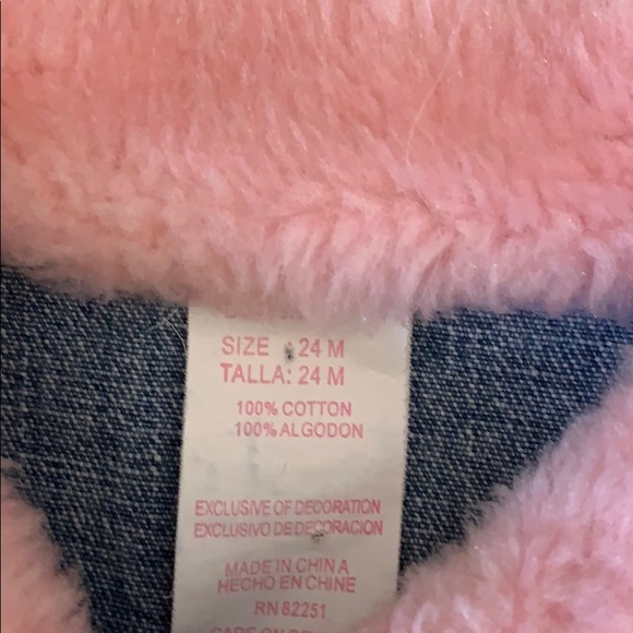 Toddler Embroidered Jean Jacket. Sz 24 mos - Picture 5 of 5